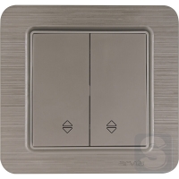 Вимикач двоклавішний прохідний Arvia Electric Lavin Мідь (21 28 4000 211)